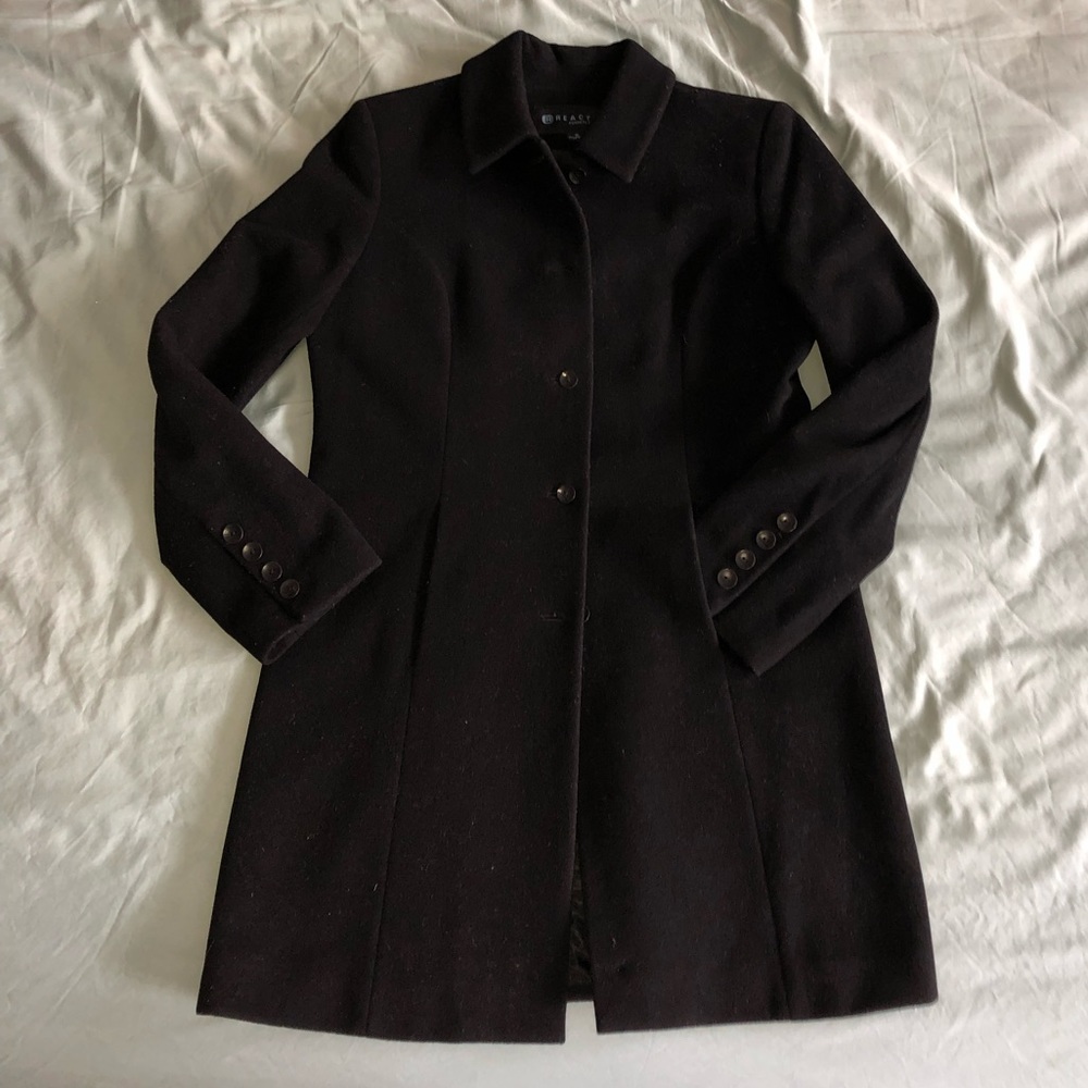 Black Kenneth Cole Wool Coat